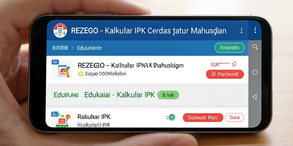 Tampilan antarmuka aplikasi Kalkulator IPK yang intuitif dan informatif.