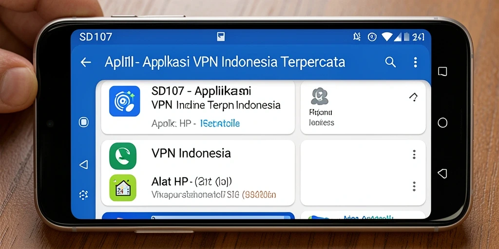 Antarmuka SD107 menampilkan fungsi dan konektivitas VPN yang intuitif dan mudah digunakan.