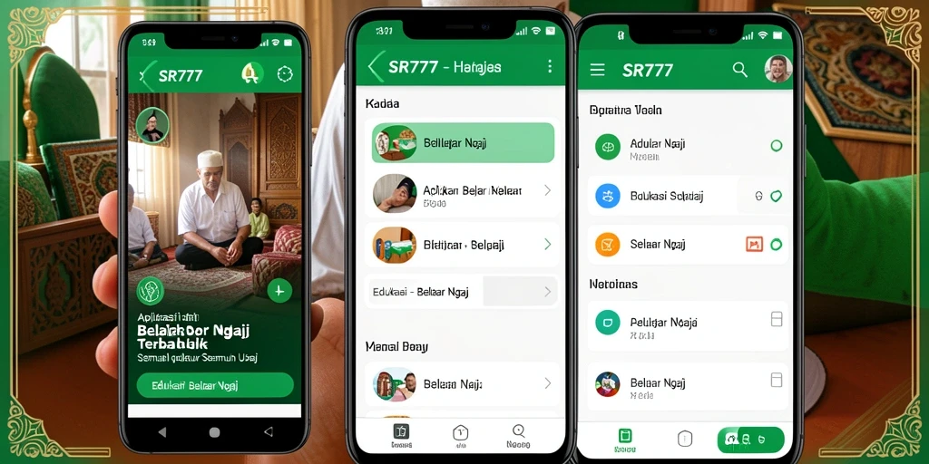 Tampilan pengguna yang intuitif dan fitur belajar ngaji yang interaktif.